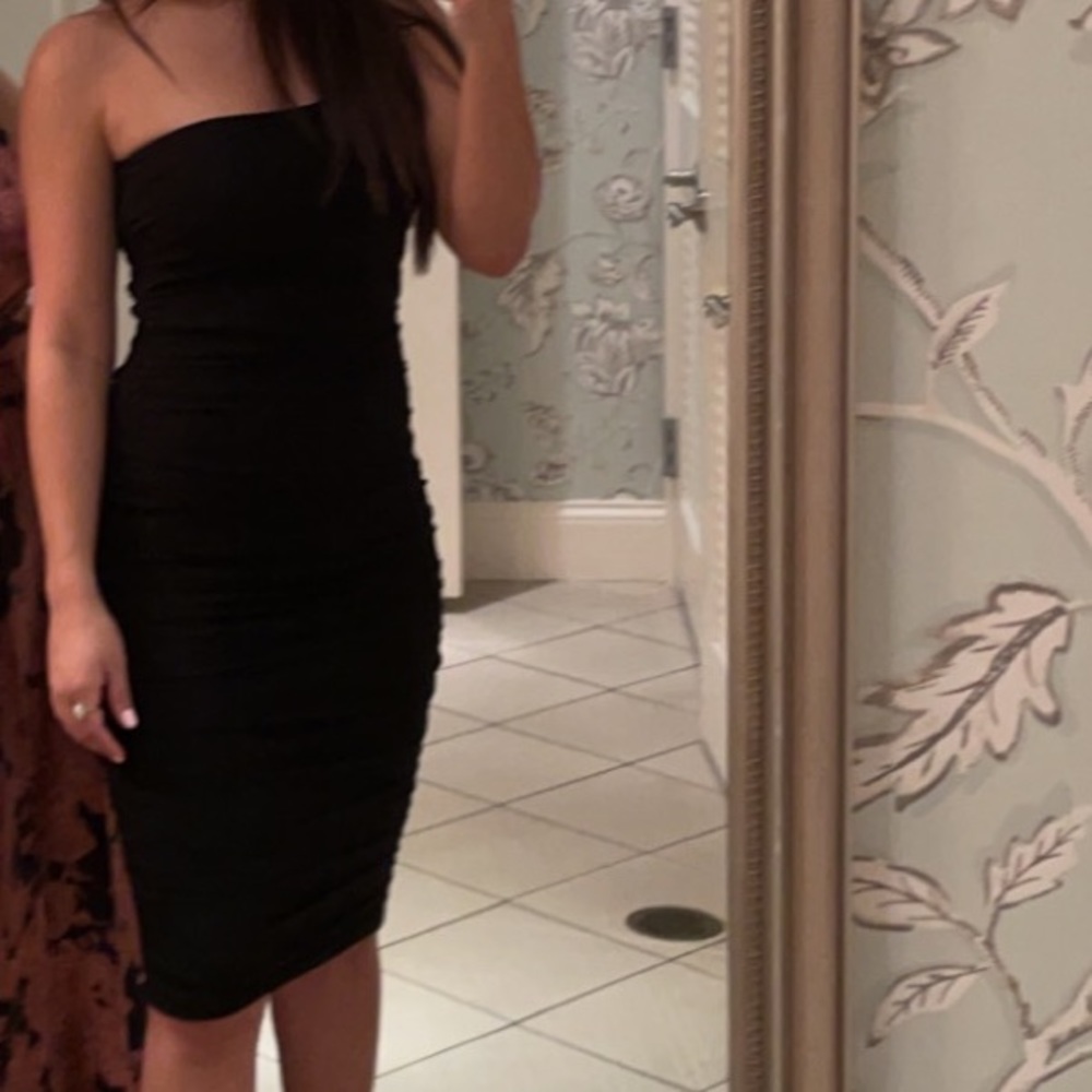 Hello Molly One Shoulder Ruched Dress